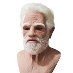 Realistic Latex Mask Full Head Halloween Costume Mask for Adults with Lifelike Detail for Cosplay Masquerade and Themed Parties