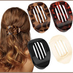 Flat Hair Claw Clips Set with Matte Finish and Strong Grip for Thick Hair
