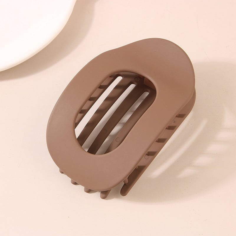 Flat Hair Claw Clips Set with Matte Finish and Strong Grip for Thick Hair