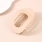 Flat Hair Claw Clips Set with Matte Finish and Strong Grip for Thick Hair