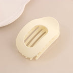 Flat Hair Claw Clips Set with Matte Finish and Strong Grip for Thick Hair