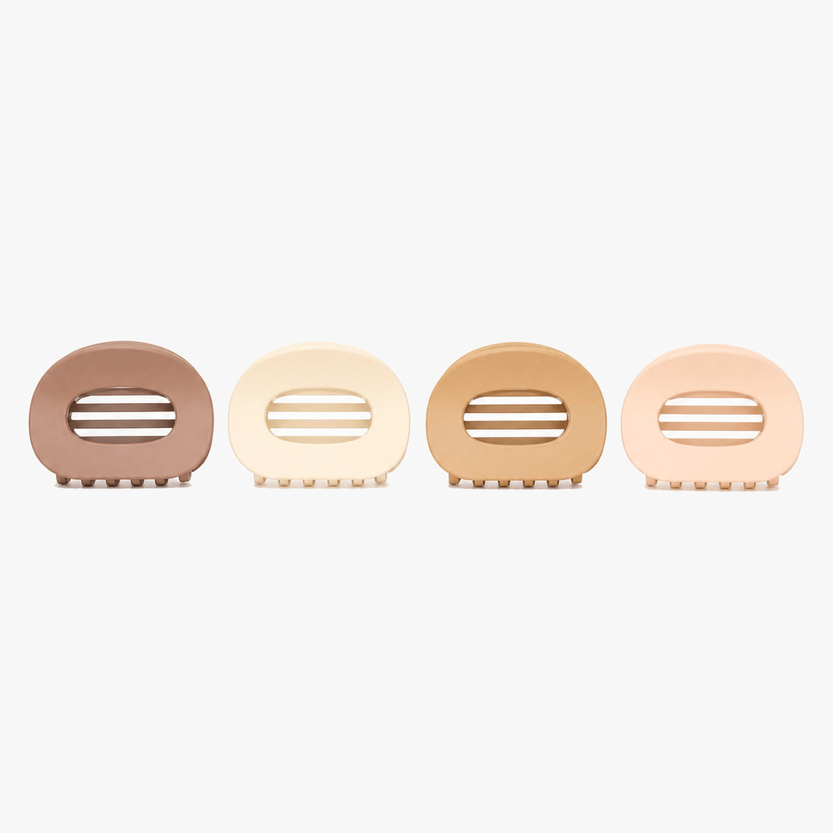 Flat Hair Claw Clips Set with Matte Finish and Strong Grip for Thick Hair