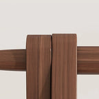 Foldable Beech Wood Clothes Rack with Storage Shelves and Side Hooks