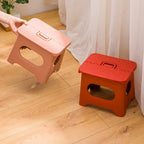 Foldable Plastic Step Stool with Carry Handle for Kitchen