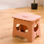 Foldable Plastic Step Stool with Carry Handle for Kitchen