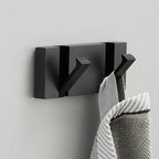 Folding Wall Mounted Coat Hook Rack with Flip Down Hooks for Entryway