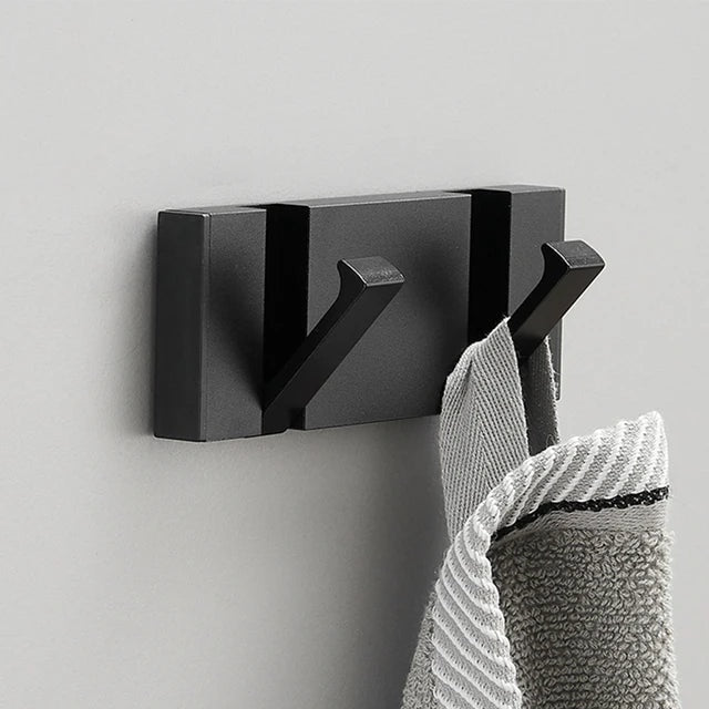 Folding Wall Mounted Coat Hook Rack with Flip Down Hooks for Entryway