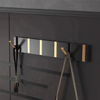 Folding Wall Mounted Coat Hook Rack with Flip Down Hooks for Entryway
