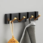 Folding Wall Mounted Coat Hook Rack with Flip Down Hooks for Entryway