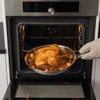 Uncoated Stainless Steel Frying Pan Three-Layer Skillet for Induction Gas Electric and Ceramic Cooktops