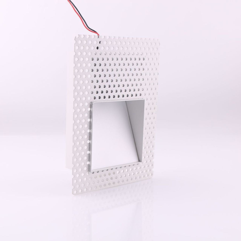 Frameless Recessed LED Stair Light with Perforated Panel and Motion Sensor