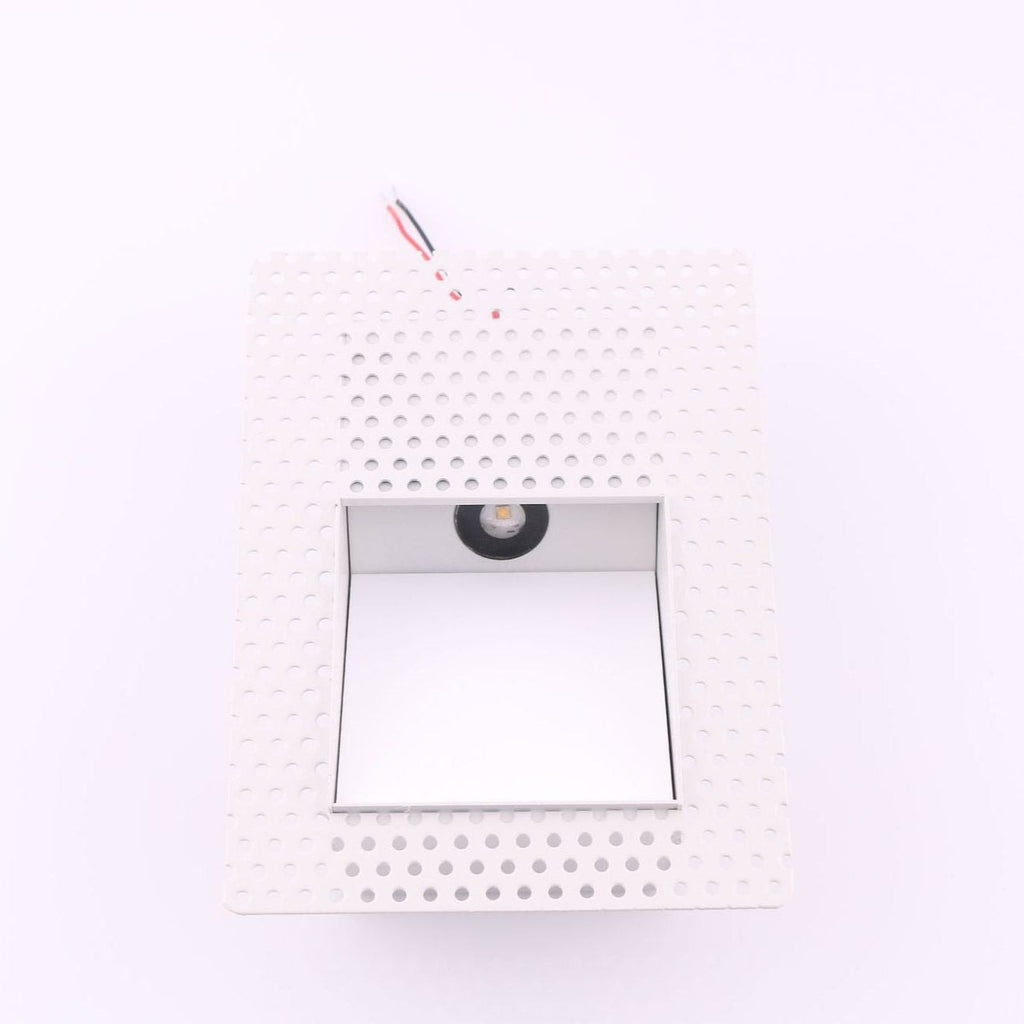 Frameless Recessed LED Stair Light with Perforated Panel and Motion Sensor