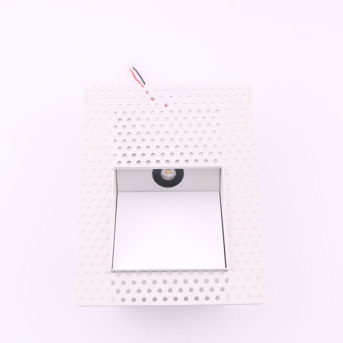 Frameless Recessed LED Stair Light with Perforated Panel and Motion Sensor