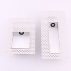 Frameless Recessed LED Stair Light with Perforated Panel and Motion Sensor