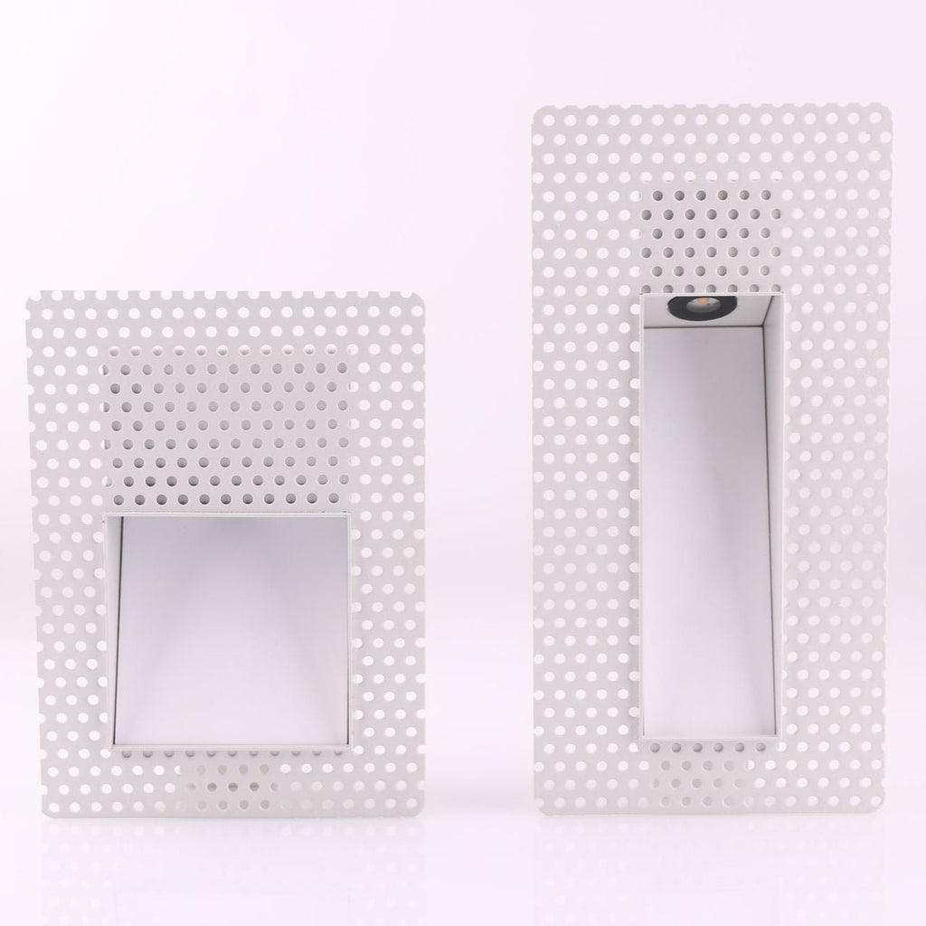 Frameless Recessed LED Stair Light with Perforated Panel and Motion Sensor