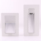 Frameless Recessed LED Stair Light with Perforated Panel and Motion Sensor