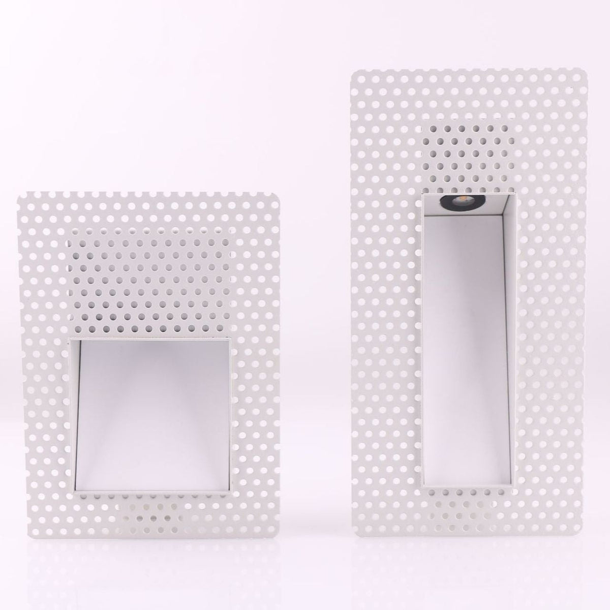 Frameless Recessed LED Stair Light with Perforated Panel and Motion Sensor