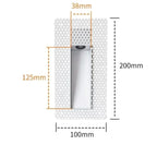 Frameless Recessed LED Stair Light with Perforated Panel and Motion Sensor