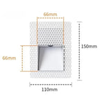 Frameless Recessed LED Stair Light with Perforated Panel and Motion Sensor