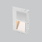 Frameless Recessed LED Stair Light with Perforated Panel and Motion Sensor