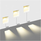 Frameless Recessed LED Stair Light with Perforated Panel and Motion Sensor