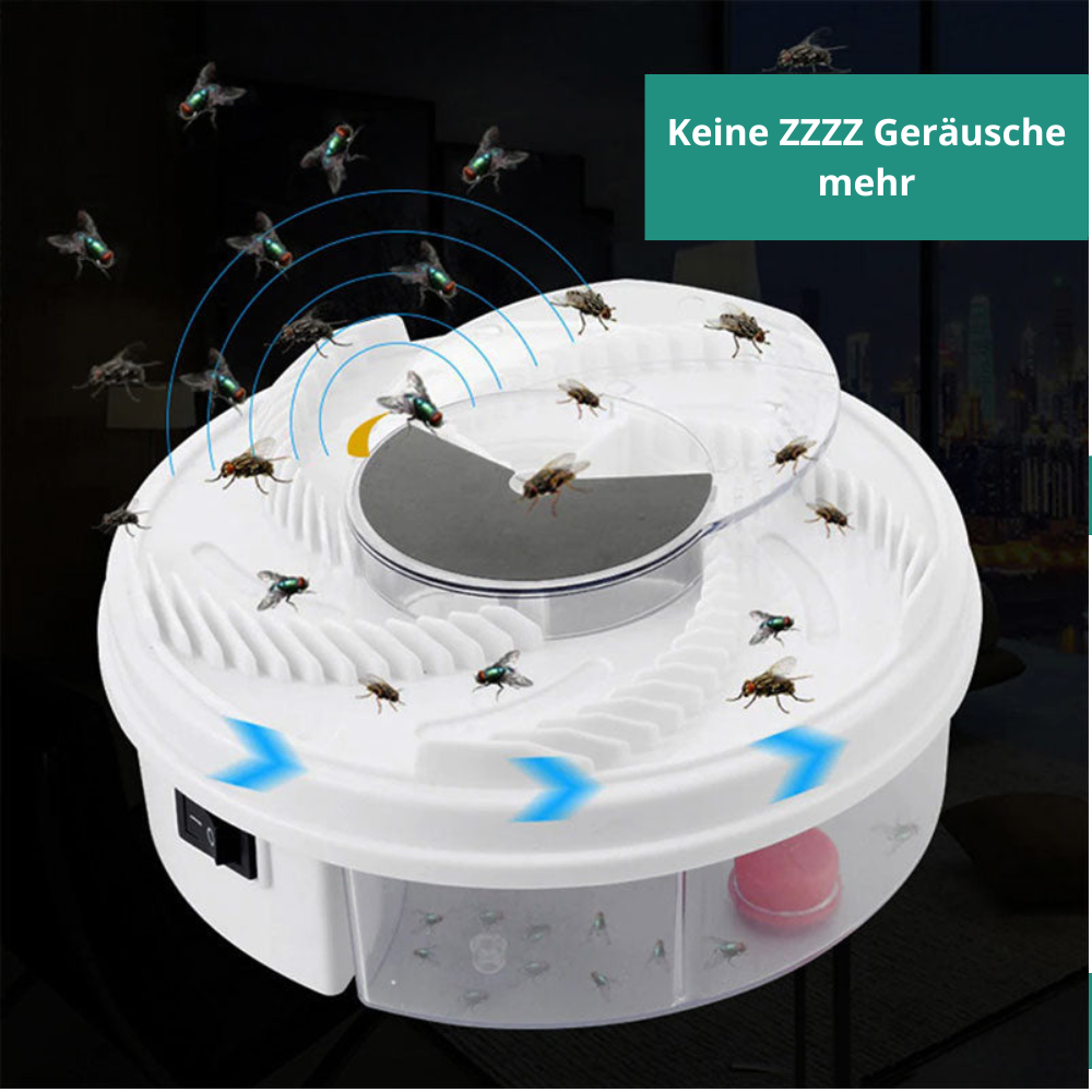 Electric Fly Trap USB Powered Indoor Fruit Fly Catcher Quiet Rotating Bait Trap Non Toxic