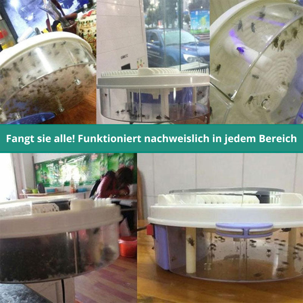 Electric Fly Trap USB Powered Indoor Fruit Fly Catcher Quiet Rotating Bait Trap Non Toxic