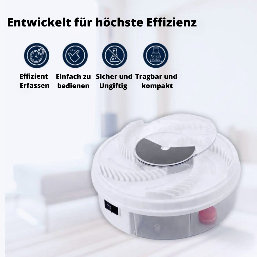Electric Fly Trap USB Powered Indoor Fruit Fly Catcher Quiet Rotating Bait Trap Non Toxic