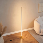 Slim Dimmable LED Light Bar Floor Lamp with Foot Switch