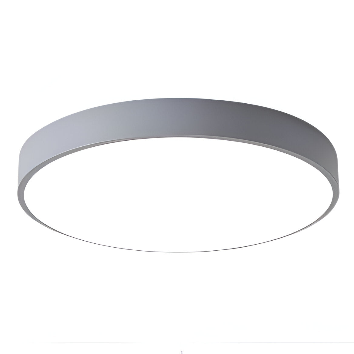 Modern Round Flush Mount Ceiling Light with Slim Frame