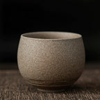 Handmade Stoneware Espresso Cup with Rustic Reactive Glaze