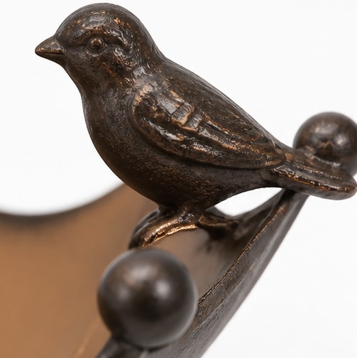 Hanging Umbrella Bird Feeder and Bird Bath with Bronze Finish for Garden