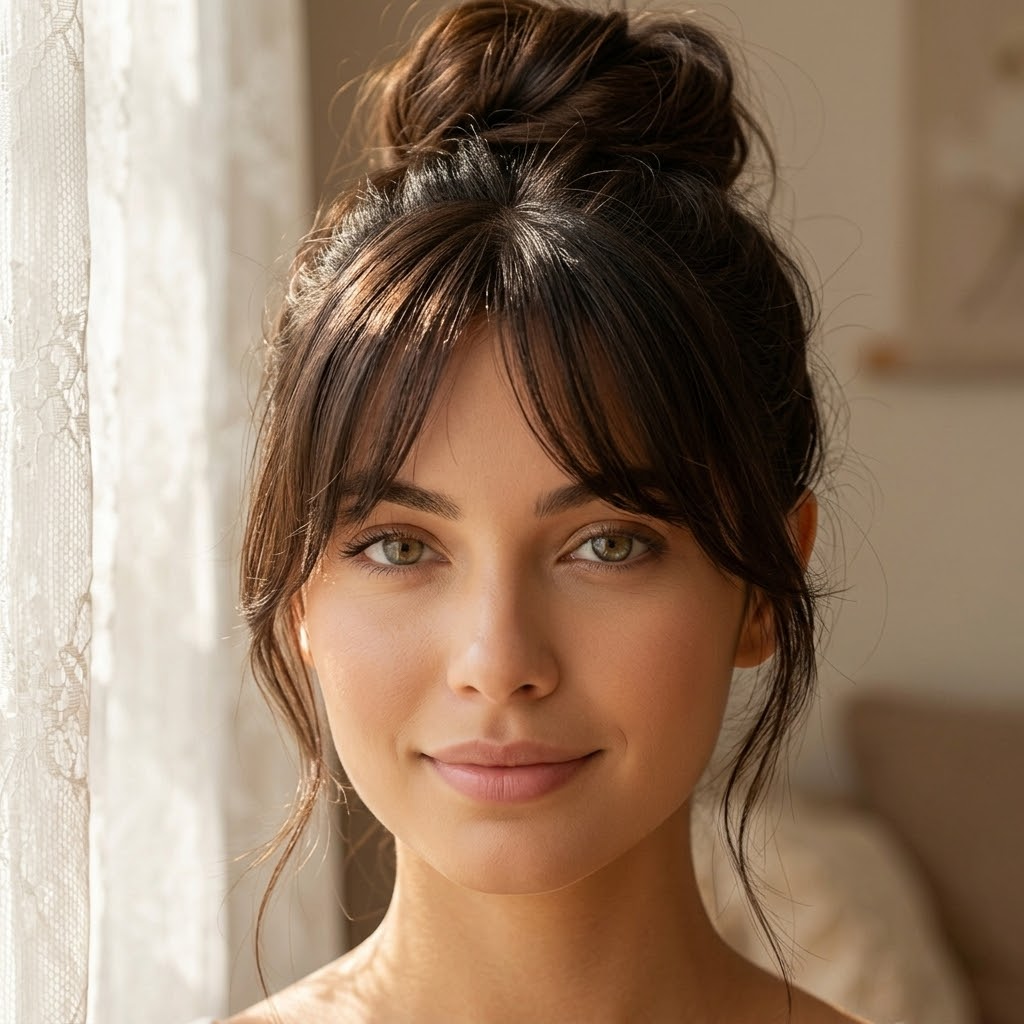 Clip-In Wispy Bangs Hair Topper with Seamless Blend and Double Clips