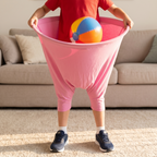 Giant Stretch Pants Ball Catching Party Game with Inflatable Beach Balls