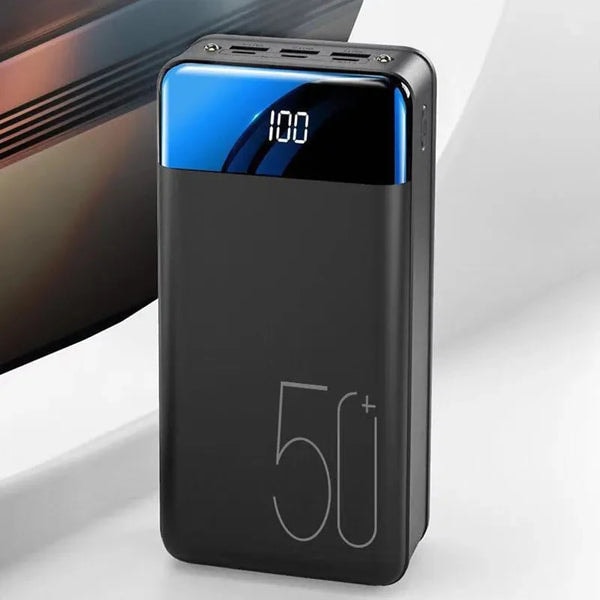 High Capacity Portable Power Bank with LED Display and Built In Flashlight