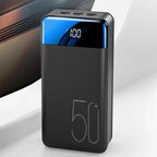 High Capacity Portable Power Bank with LED Display and Built In Flashlight