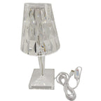 Rechargeable Crystal Diamond Table Lamp with Touch Dimming