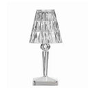 Rechargeable Crystal Diamond Table Lamp with Touch Dimming