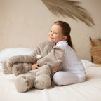 Stuffed Elephant Plush Toy Soft Cuddly Elephant Pillow Stuffed Animal for Kids Nursery and Bedroom Decor