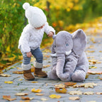 Stuffed Elephant Plush Toy Soft Cuddly Elephant Pillow Stuffed Animal for Kids Nursery and Bedroom Decor