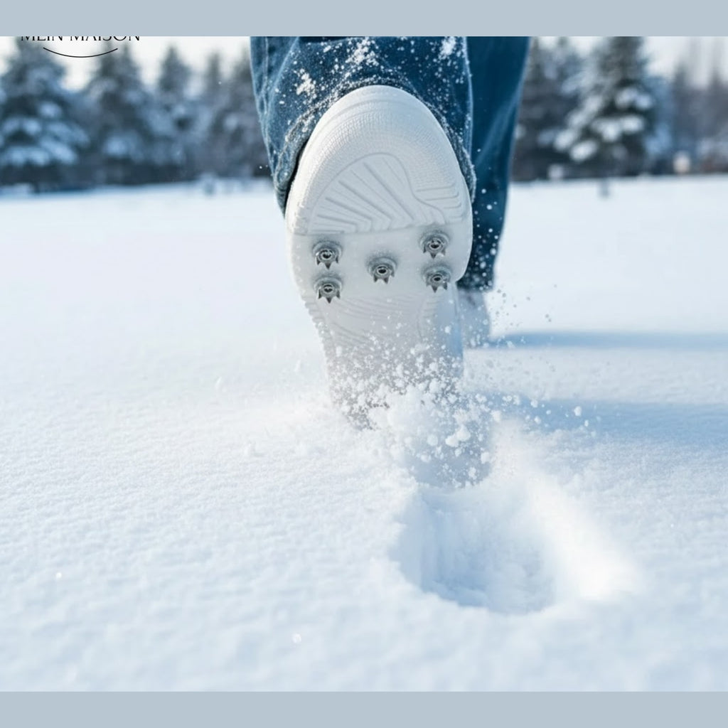 Ice Cleats Shoe Grips with Anti Slip Spikes for Walking on Snow and Ice