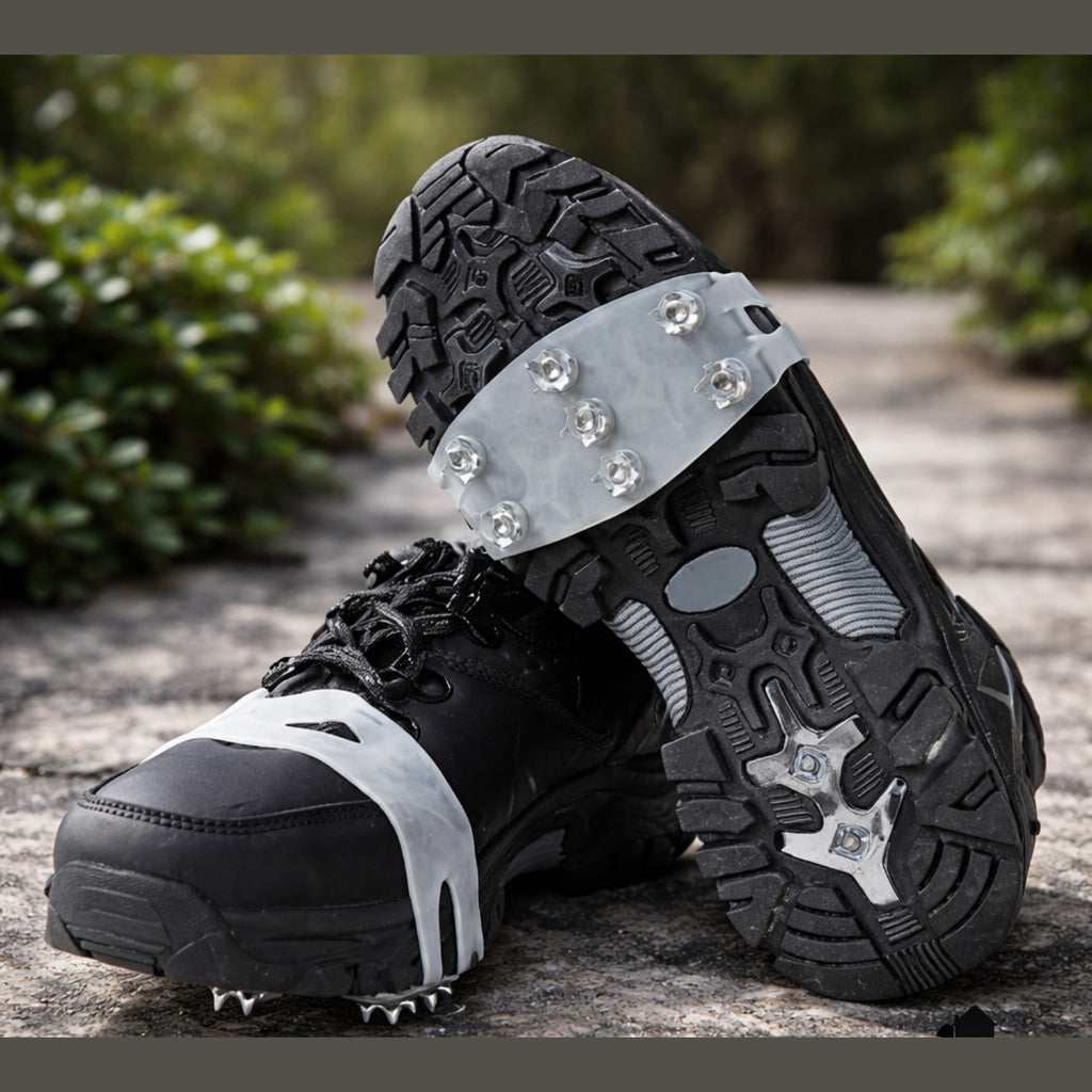 Ice Cleats Shoe Grips with Anti Slip Spikes for Walking on Snow and Ice