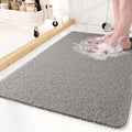 Non-Slip Shower Mat Soft Loop Texture Quick Draining Machine Washable Cut-to-Size Bath Mat for Shower and Tub