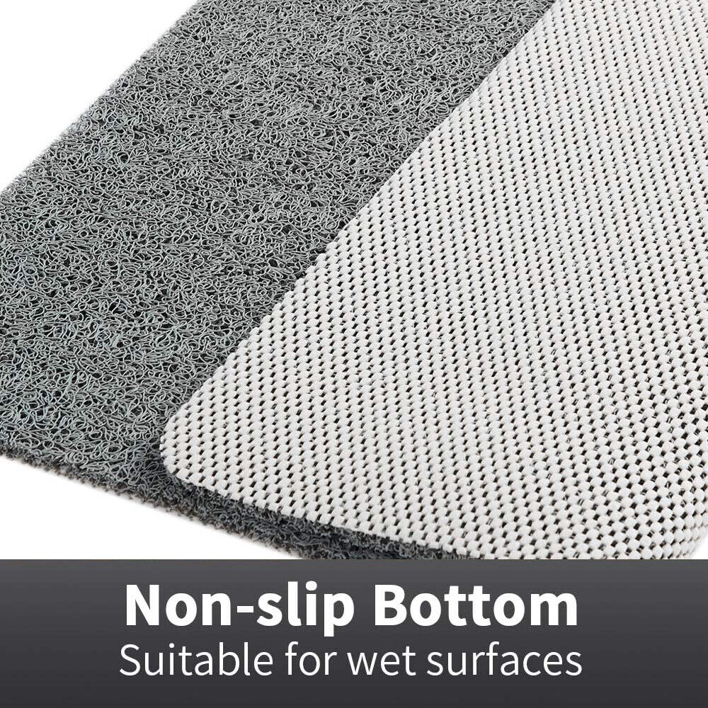 Non-Slip Shower Mat Soft Loop Texture Quick Draining Machine Washable Cut-to-Size Bath Mat for Shower and Tub
