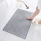 Non-Slip Antibacterial Shower Mat with Drainage Holes and Suction Cups Quick Drying Bath Tub Mat
