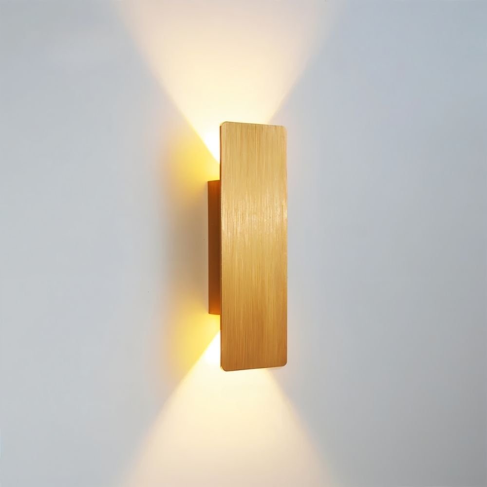 Modern Up Down LED Light Wall Sconce in Brushed Aluminum