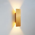 Modern Up Down LED Light Wall Sconce in Brushed Aluminum