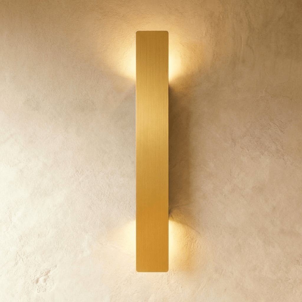 Modern Up Down LED Light Wall Sconce in Brushed Aluminum