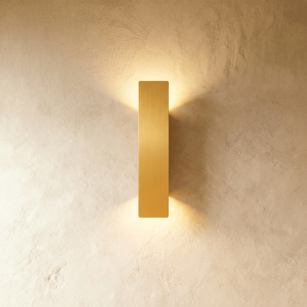 Modern Up Down LED Light Wall Sconce in Brushed Aluminum