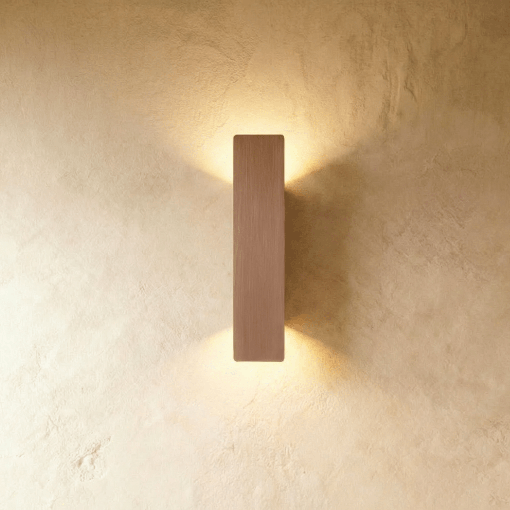 Modern Up Down LED Light Wall Sconce in Brushed Aluminum